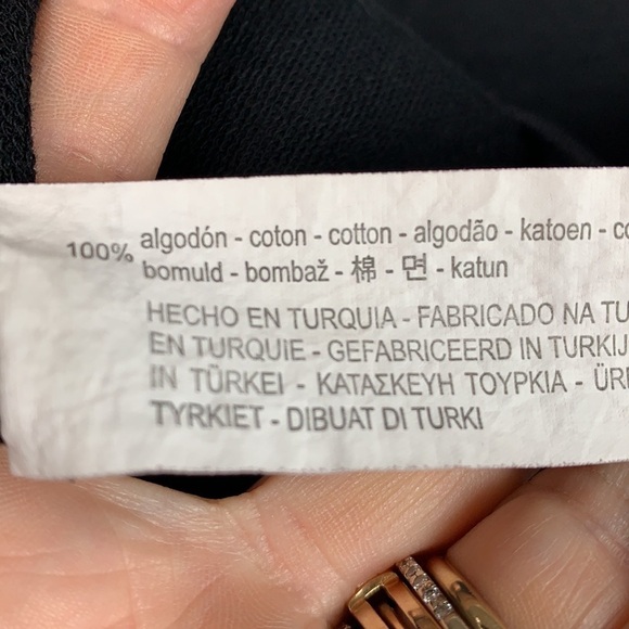 ZARA mini dress W/B Collection: structured cape sleeve chic black shift EUC - Picture 10 of 10